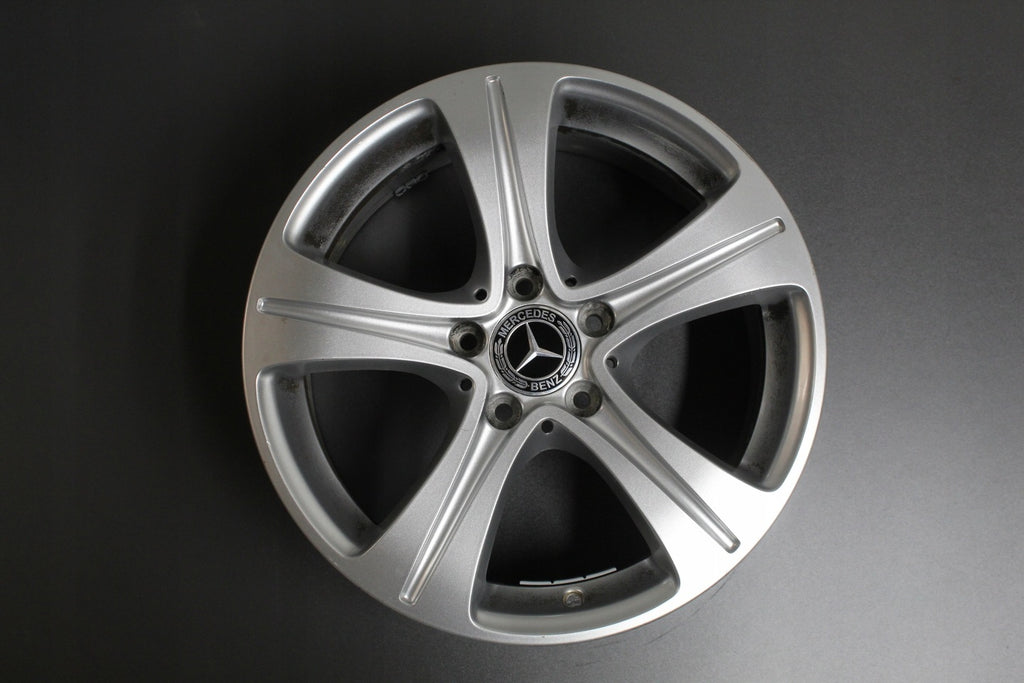 1x Alufelge 17 Zoll 7.5" 5x112 40ET Glanz Silber A2134011200 Mercedes-Benz