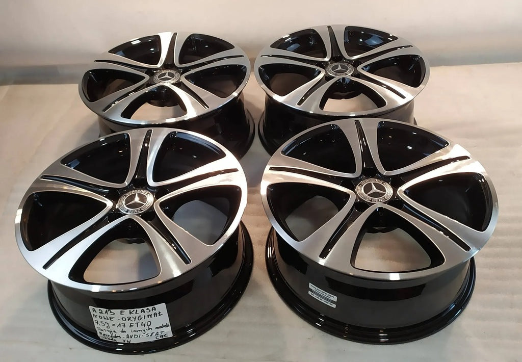 4x Alufelge 17 Zoll 7.5" 5x112 40ET Glanz Silber A2134011200 Mercedes-Benz W213 FEL2335830718dy