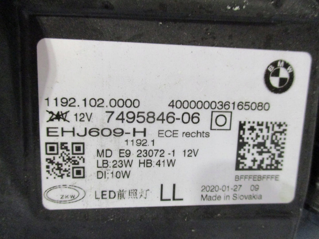Frontscheinwerfer BMW 4 Coupe G22 7495845-06 7495846-06 LED Rechts oder Links SCH6781208957ae