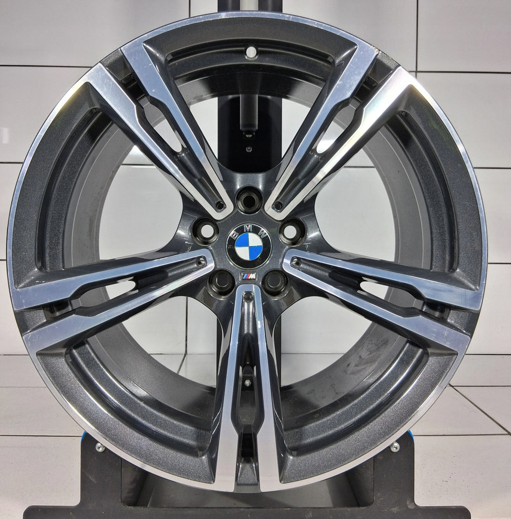 1x Alufelge 19 Zoll 9.5" 5x112 26ET Glanz Grau 7857075 BMW F90 F91 F92 Rim Wheel FEL3792726410kx