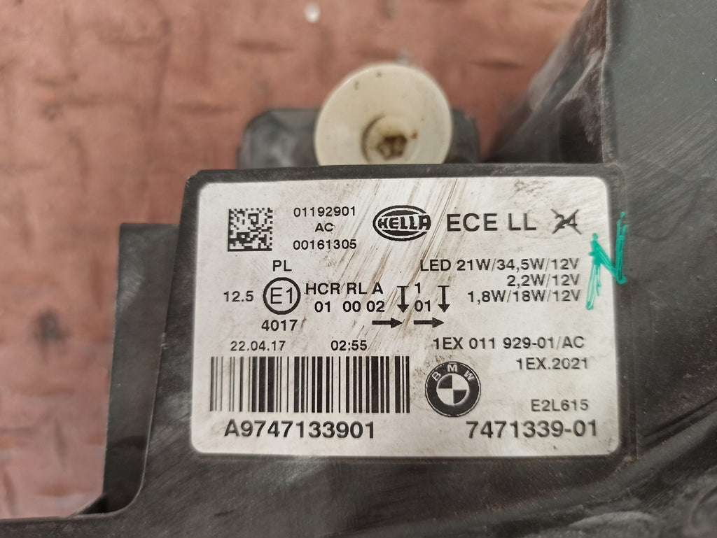 Frontscheinwerfer BMW F20 7471339-01 Full LED Links Scheinwerfer Headlight SCH8589950235lm
