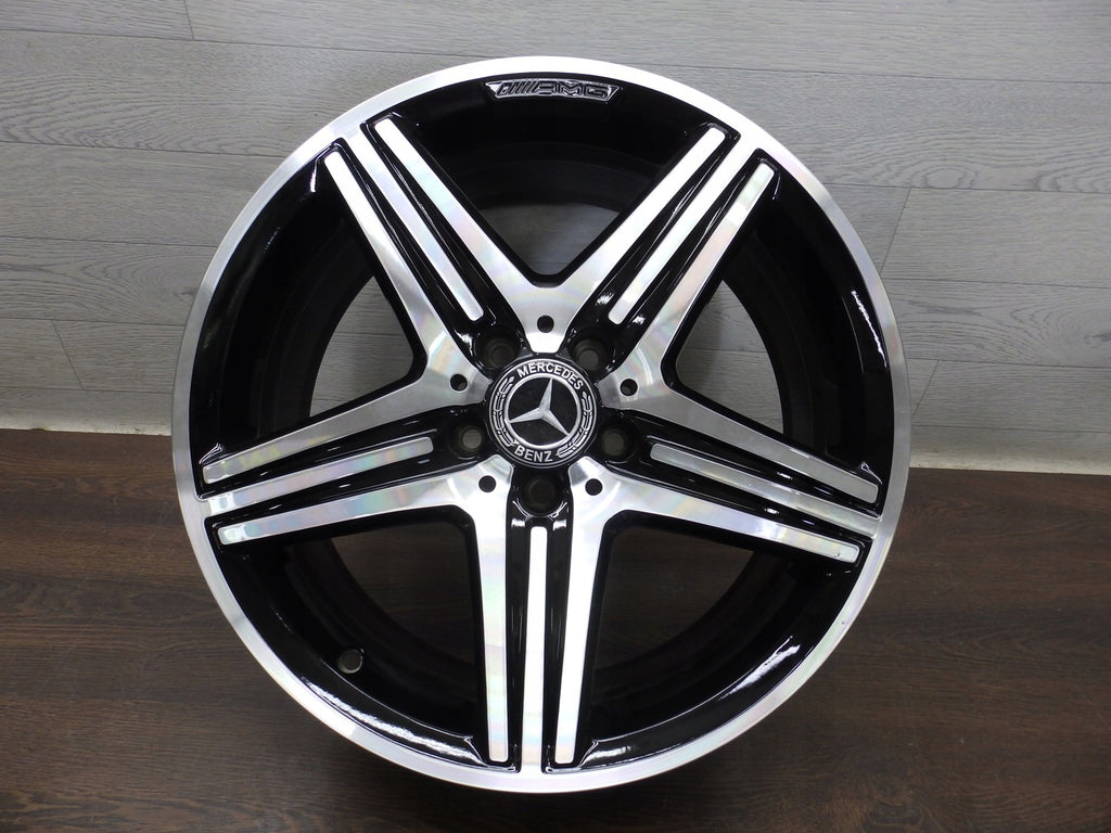 4x Alufelge 18 Zoll 8.0" 5x112 48ET Glanz Schwarz A1764010402 Mercedes-Benz Amg