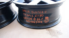 Load image into Gallery viewer, 1x Alufelge 17 Zoll 6.5" 5x114.3 50ET Glanz Schwarz 403006311R Dacia Duster FEL4942898454dz