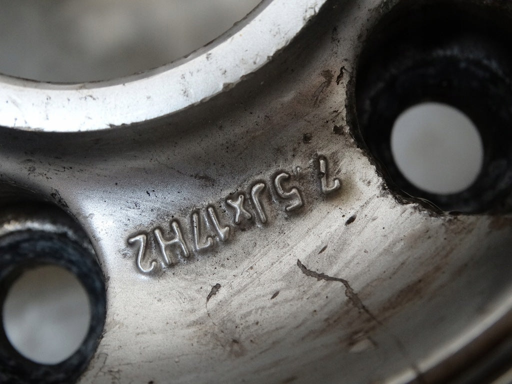 1x Alufelge 17 Zoll 7.5" 5x112 43ET Glanz Silber 8E0601025 Audi A4 B6 Rim Wheel FEL1504100170wq