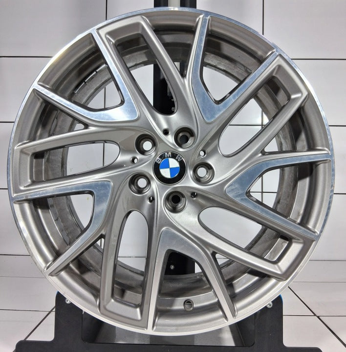 1x Alufelge 19 Zoll 8.0" 5x112 57ET Glanz Grau 6855096 BMW F45 Mg Rim Wheel FEL6593649279gm