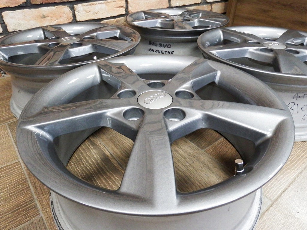 4x Alufelge 16 Zoll 6.0" 5x112 48ET 8V0071496 Audi B6 Rim Wheel FEL5851094687vf