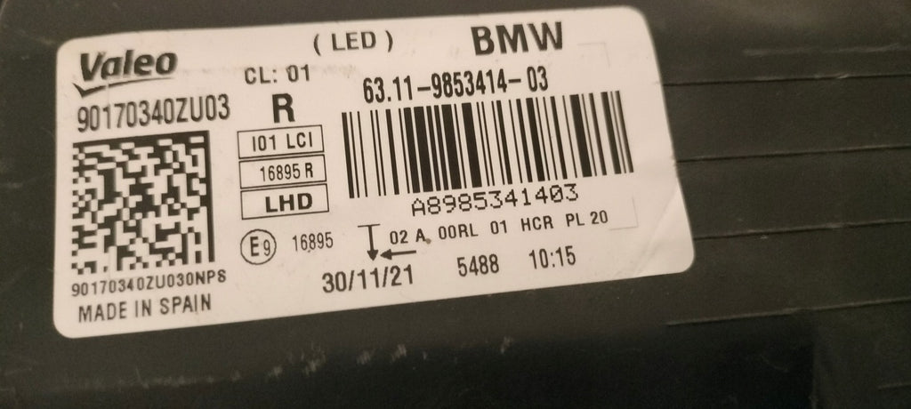 Frontscheinwerfer BMW I3 9853413-03 Ein Stück (Rechts oder Links) Headlight SCH7831459090pm