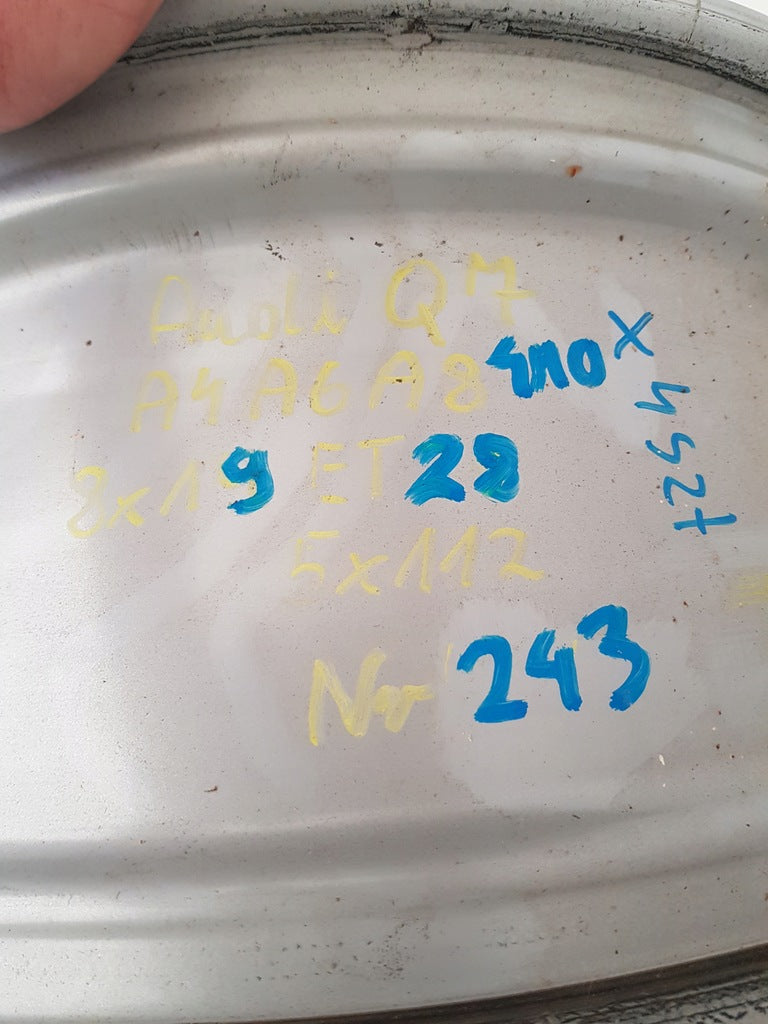 1x Alufelge 19 Zoll 8.0" 5x112 28ET Glanz Silber 4M0601025 Audi Q7 Rim Wheel FEL7390430746ah