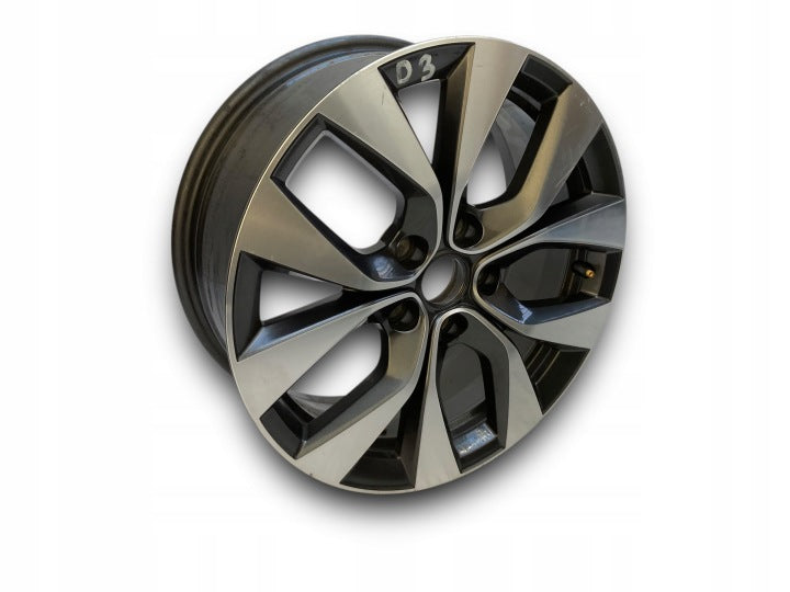 1x Alufelge 17 Zoll 7.0" 5x114.3 35ET Glanz Schwarz 403009172R Mg Captur Ii FEL7908704274wz