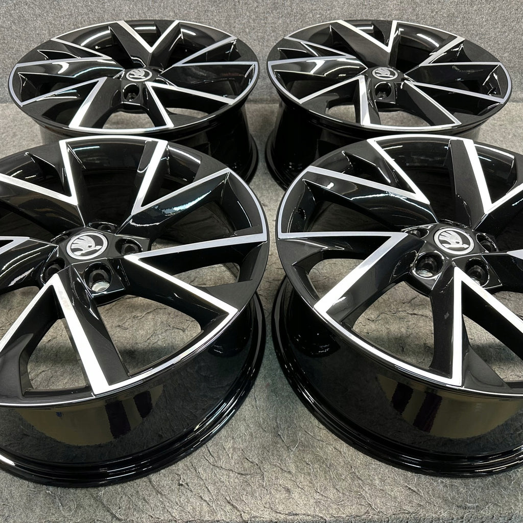 4x Alufelge 19 Zoll 8.0" 5x112 44ET Glanz Graphit 3V0601025AC Mg Superb FEL1074828411vr