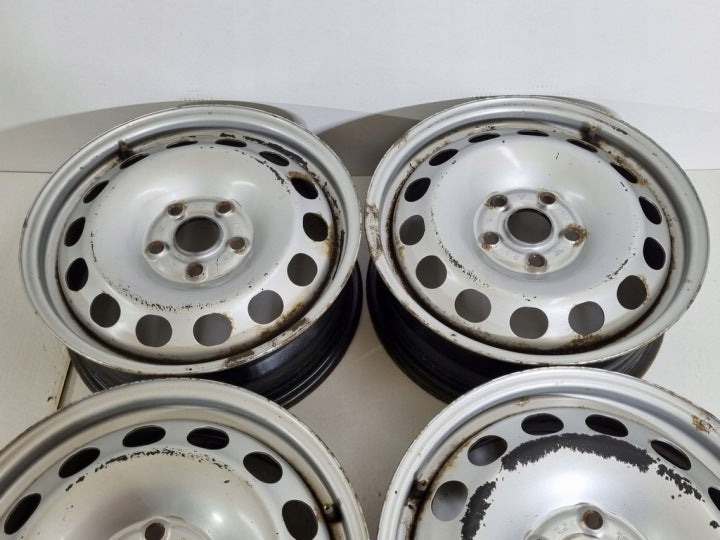 4x Alufelge 16 Zoll 6.0" 5x112 50ET Silber 2K3601027 VW Caddy Rim Wheel FEL6302464488ml