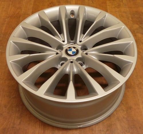 1x Alufelge 18 Zoll 8.0" 5x112 30ET Glanz Silber 6863418 BMW 5 G30 Rim Wheel FEL5905660910fu