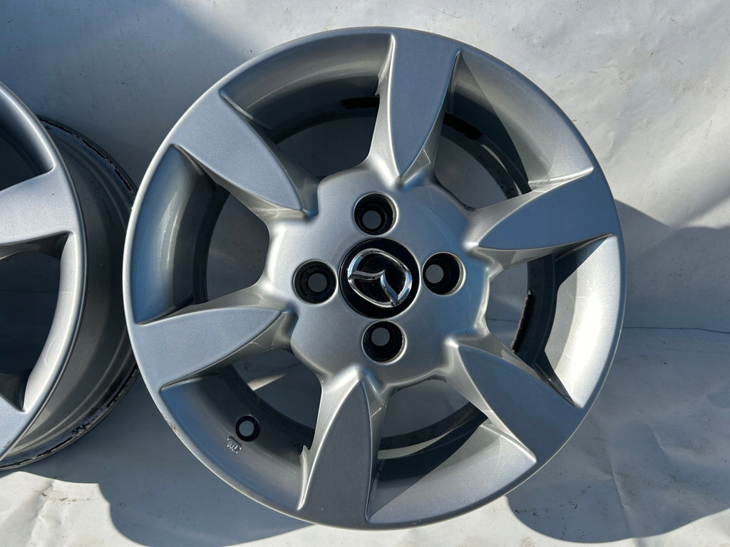4x Alufelge 14 Zoll 6.0" 4x100 45ET Glanz DP74V3810 Mazda Rim Wheel FEL9729820537qx