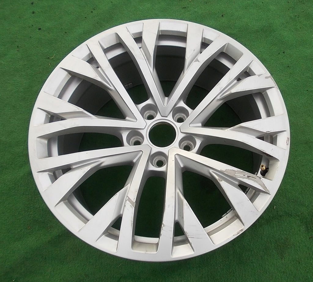 1x Alufelge 18 Zoll 8.0" 5x112 25ET Glanz Silber 760601025H VW Touareg Rim Wheel