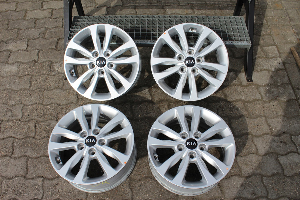 4x Alufelge 16 Zoll 6.5" 5x114.3 50ET Silber 52910A2830 Kia Ceed Rim Wheel