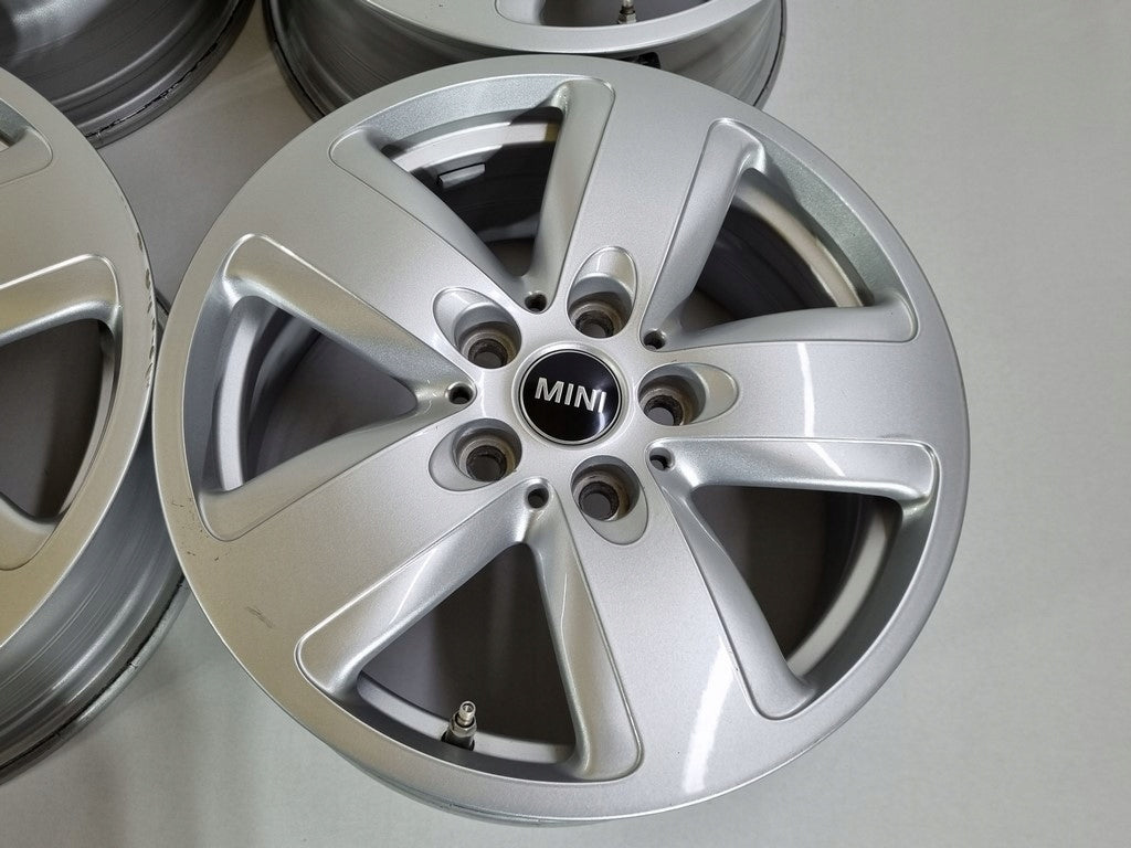 4x Alufelge 16 Zoll 7.0" 5x112 47ET Glanz Silber 6877741 Mini Rim Wheel FEL4870919860hn