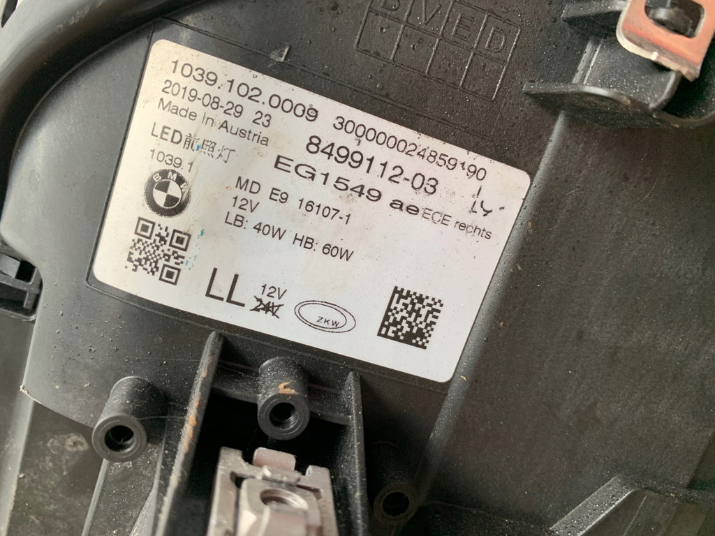 Frontscheinwerfer BMW G31 G30 8499112-03 LED Rechts Scheinwerfer Headlight SCH4176449488tf