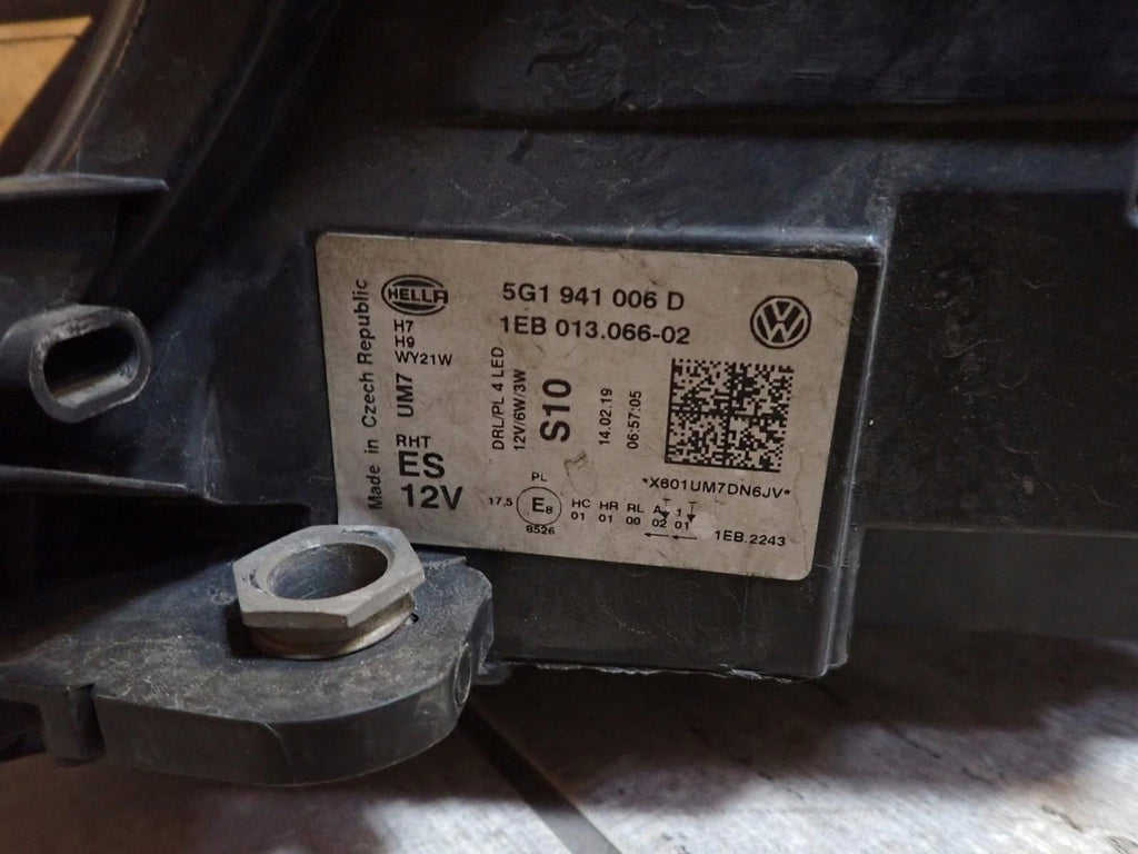 Frontscheinwerfer VW Golf 5G1941006D LED Rechts Scheinwerfer Headlight SCH2267953593vy