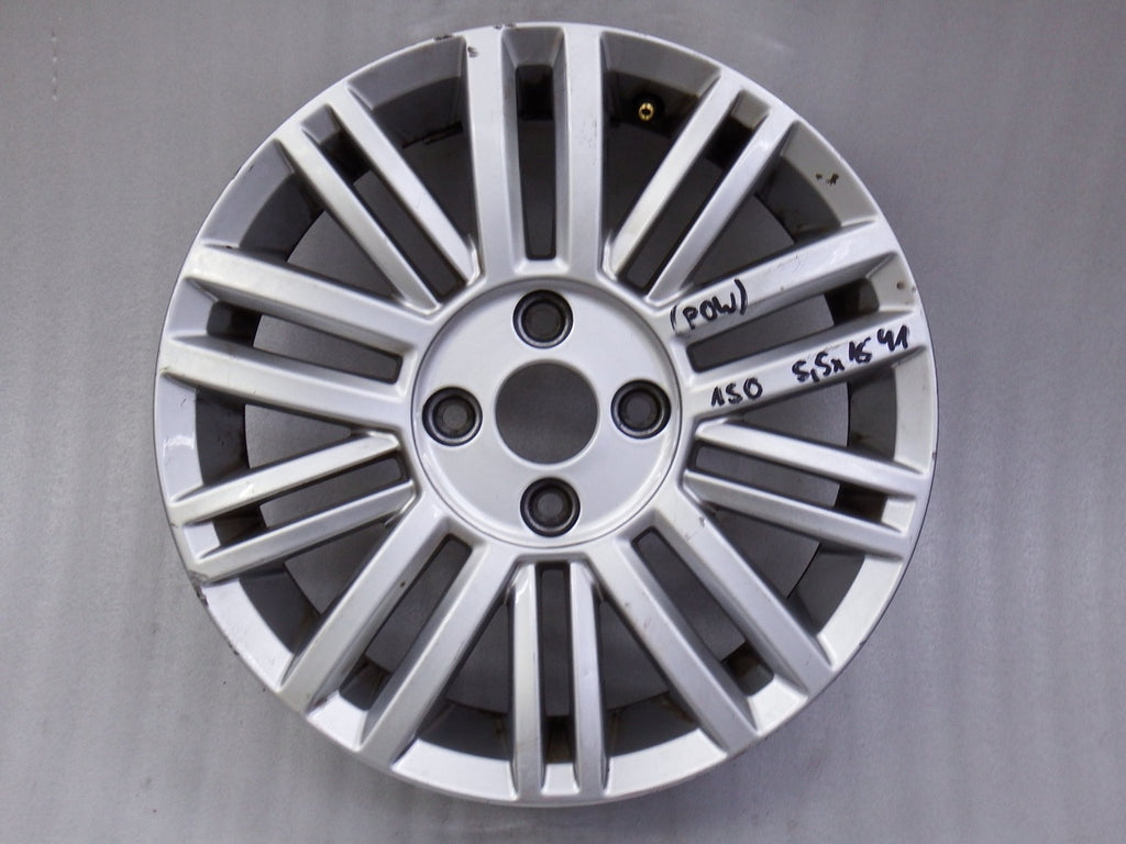 1x Alufelge 15 Zoll 5.5" 4x100 41ET Glanz Silber VW Up Rim Wheel