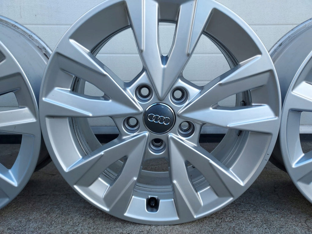 4x Alufelge 16 Zoll 6.5" 5x112 43ET Glanz Silber 8Y0071496A Audi A3 Rim Wheel FEL4294280116uk