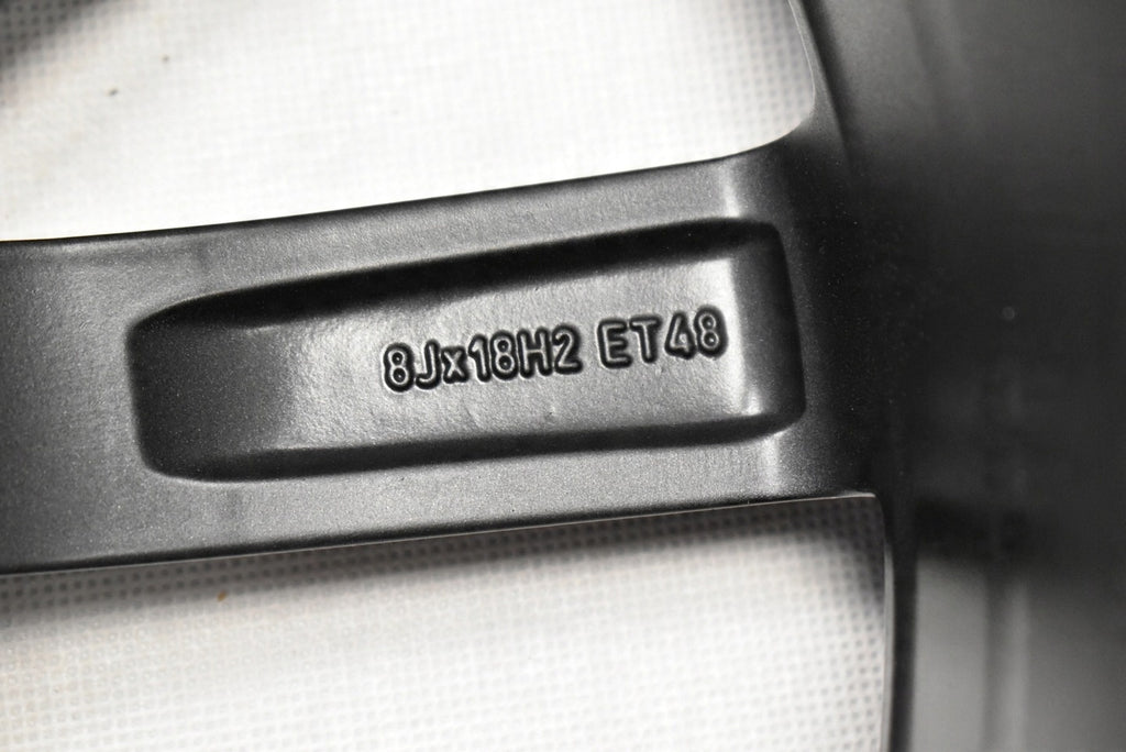 4x Alufelge 18 Zoll 8.0" 5x112 48ET Glanz Schwarz 4F0601025CP Audi A6 C6