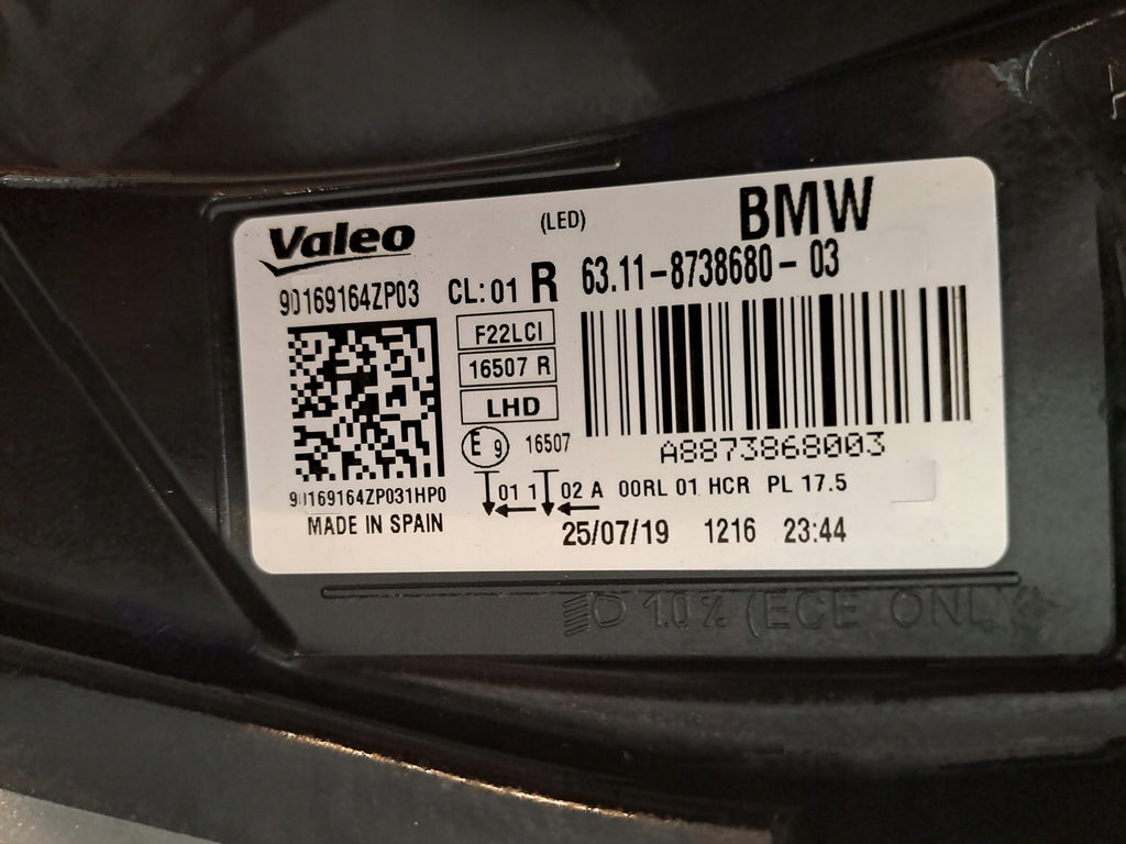 Frontscheinwerfer BMW 2 F22 8738680-03 Rechts Scheinwerfer Headlight SCH6514794467sg