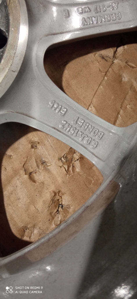 1x Alufelge 15 Zoll 6.0" 4x108 45ET Glanz Silber H1BC-A1B Ford Fiesta Rim Wheel