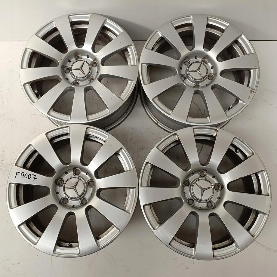 4x Alufelge 16 Zoll 7.0" 5x112 38ET Glanz Silber A2124010002 Mercedes-Benz W212 FEL5812353975ao