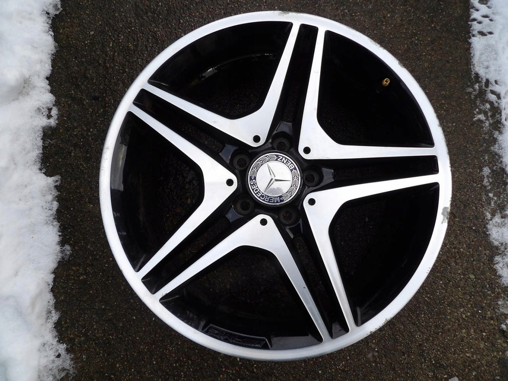 1x Alufelge 18 Zoll 7.5" 5x112 52ET Schwarz A1764010302 Mercedes-Benz W176 FEL4367523958wn