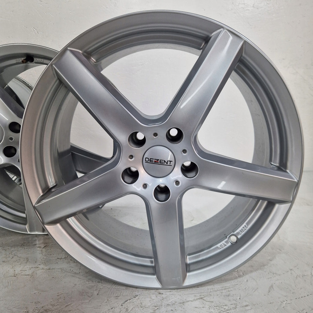 4x Alufelge 18 Zoll 7.5" 5x112 38ET Glanz Silber KBA51527 Rim Wheel FEL2563795967zz