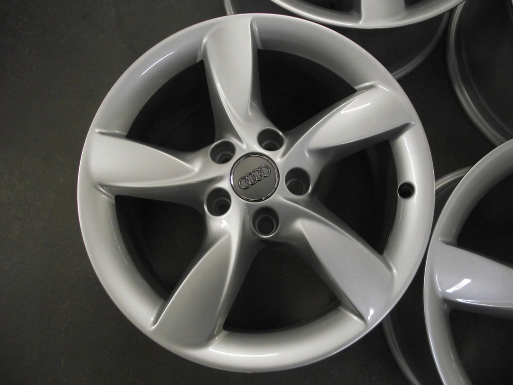 4x Alufelge 17 Zoll 7.5" 5x112 37ET Glanz Silber Audi Rim Wheel FEL8577663336pc