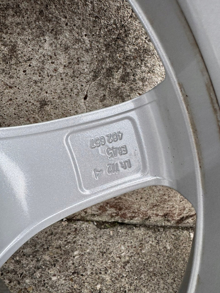 4x Alufelge 17 Zoll 6.5" 5x112 45ET Glanz Silber KBA50398 Audi Rim Wheel FEL2404440306im
