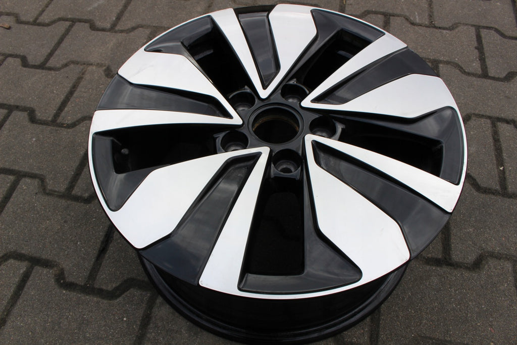 1x Alufelge 16 Zoll 7.0" 5x112 48ET Glanz Schwarz 5H0601025AG VW I Rim Wheel FEL7189009292ql