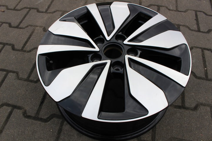 1x Alufelge 16 Zoll 7.0" 5x112 48ET Glanz Schwarz 5H0601025AG VW I Rim Wheel FEL7189009292ql