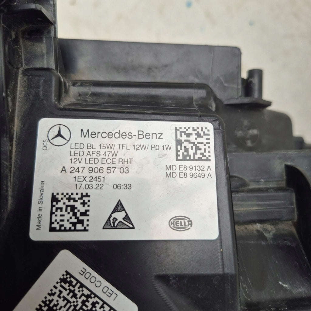 Frontscheinwerfer Mercedes-Benz W247 A2479065703 Full LED Rechts oder Links SCH3377007154ou