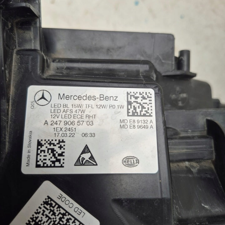 Frontscheinwerfer Mercedes-Benz W247 A2479065703 Full LED Links Headlight SCH3377007154ou