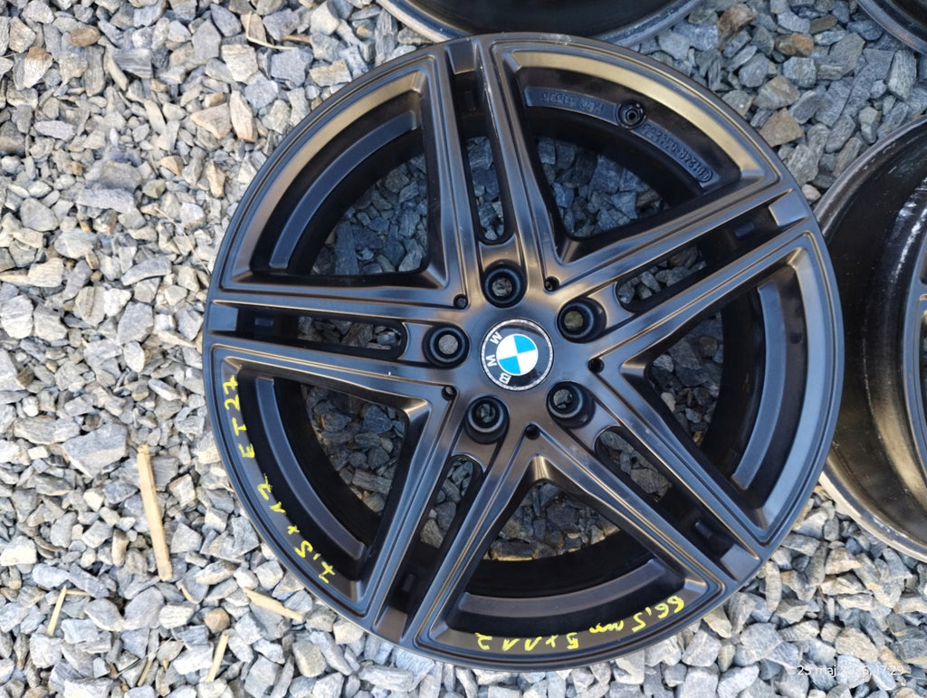 4x Alufelge 17 Zoll 7.5" 5x112 27ET Glanz Schwarz KBA51525 Rim Wheel FEL6776039508cv