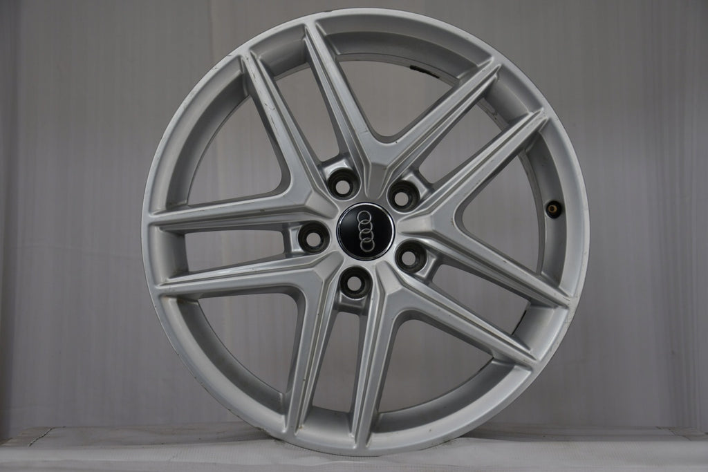 4x Alufelge 17 Zoll 6.5" 5x112 28ET Glanz Silber 8W9601025D Audi Rim Wheel FEL9086777773sq