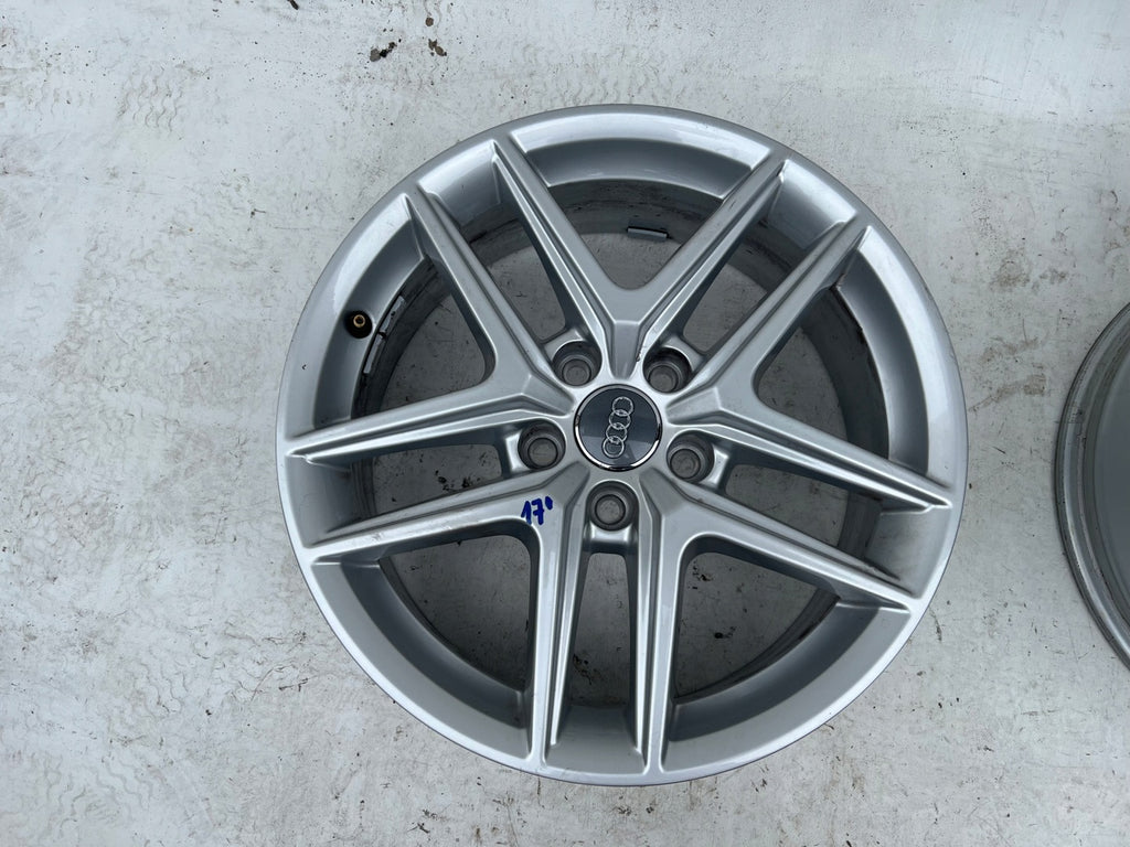 1x Alufelge 17 Zoll 6.5" 5x112 28ET Glanz Silber 8W9601025 Audi A4 B9 Rim Wheel FEL2054998634zg