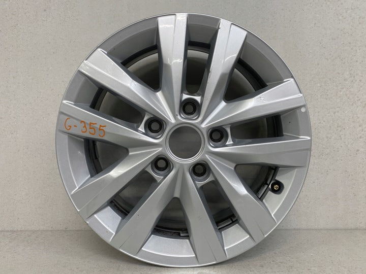 1x Alufelge 16 Zoll 6.5" 5x120 51ET Glanz Silber 7E0601025N VW Rim Wheel FEL2651300332hv