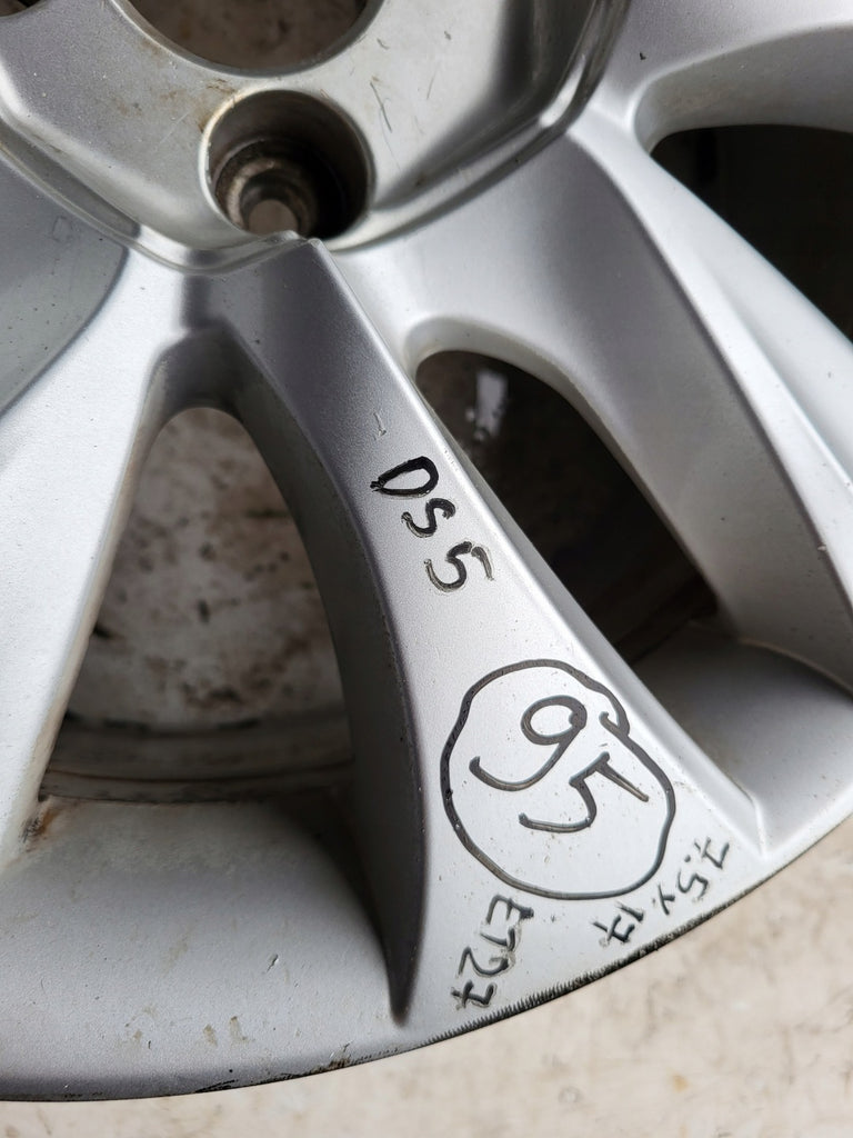 1x Alufelge 17 Zoll 7.5" 4x108 27ET Glanz Silber 9670292277 Citroën Rim Wheel