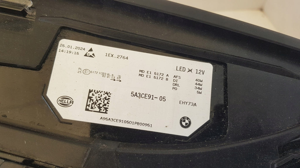 Frontscheinwerfer BMW IX I20 5A3CE91 25012024 LED Links Scheinwerfer Headlight SCH4302214990on