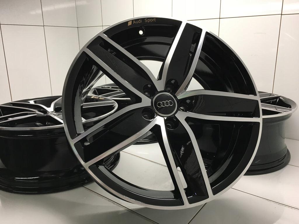 4x Alufelge 19 Zoll 8.0" 5x112 49ET Glanz Schwarz 8V0601025AS Audi A4 A3 I FEL4558394192ur