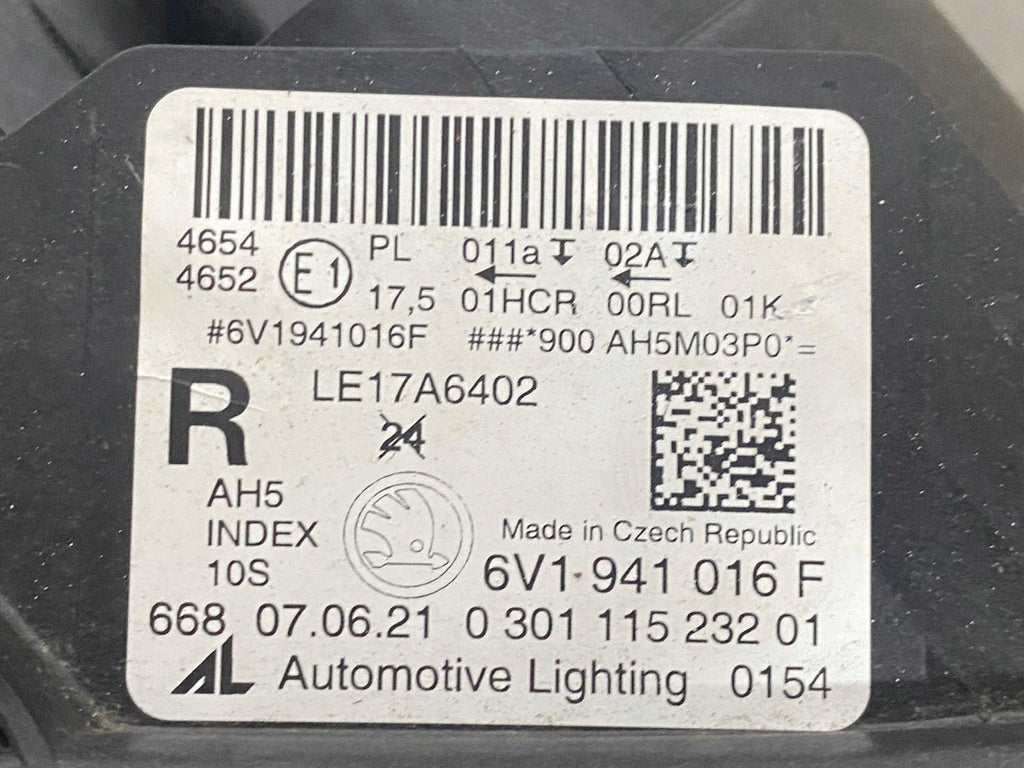 Frontscheinwerfer Skoda Fabia III 6V1941016F LED FALSE Scheinwerfer Headlight SCH9313583391iz