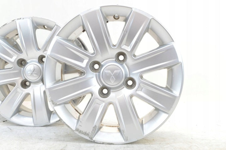 4x Alufelge 15 Zoll 6.0" 4x114.3 46ET Glanz Silber Mitsubishi Colt I Rim Wheel FEL4605361325nq