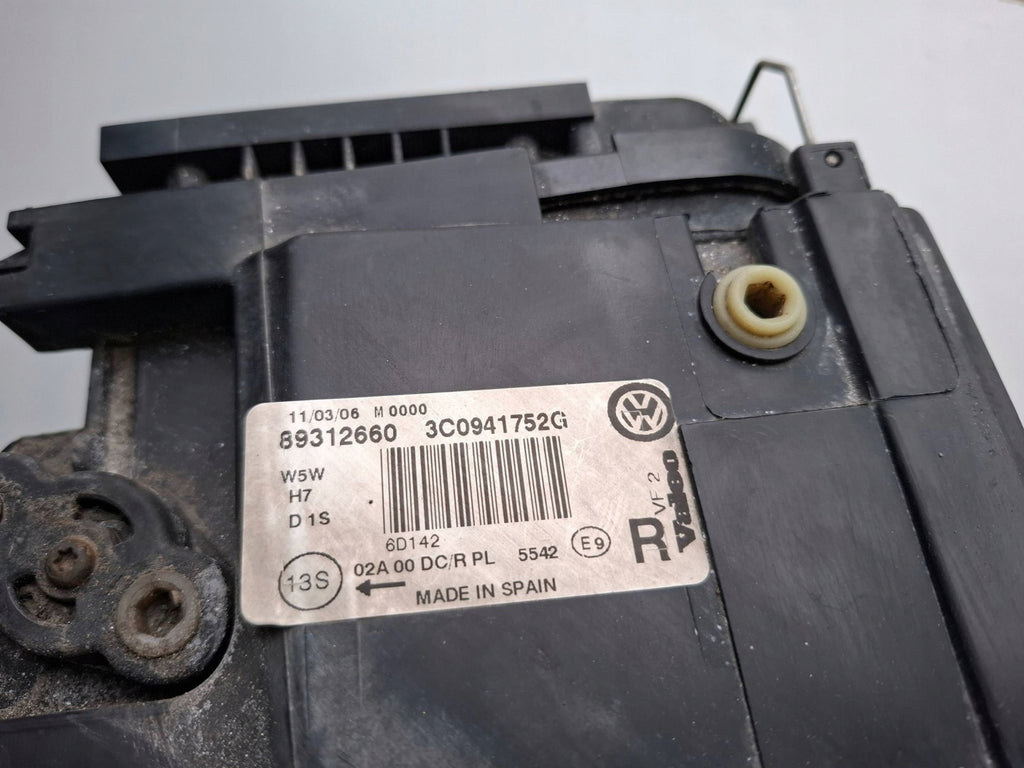 Frontscheinwerfer VW Passat 3C0941752G 89312660 Rechts Scheinwerfer Headlight SCH9145080413yh