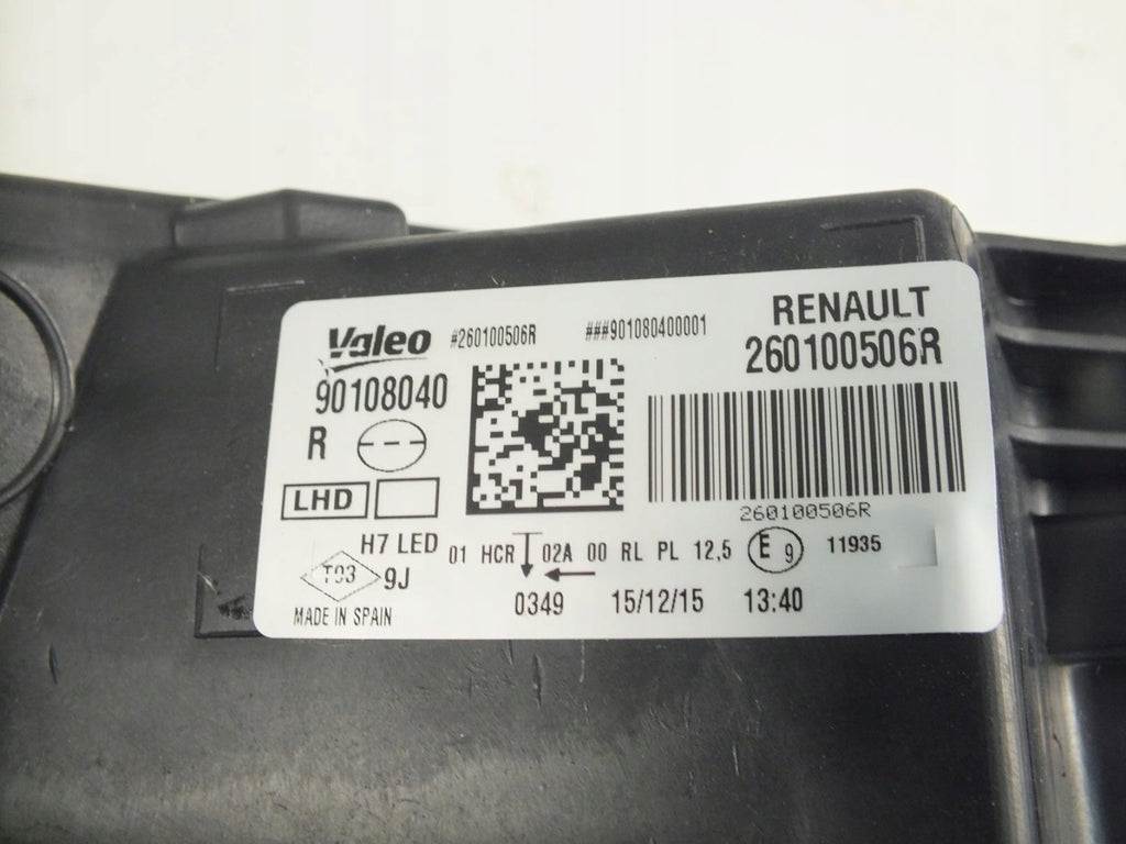 Frontscheinwerfer Renault Megane IV 260100506R Rechts Scheinwerfer Headlight SCH8275741356rr