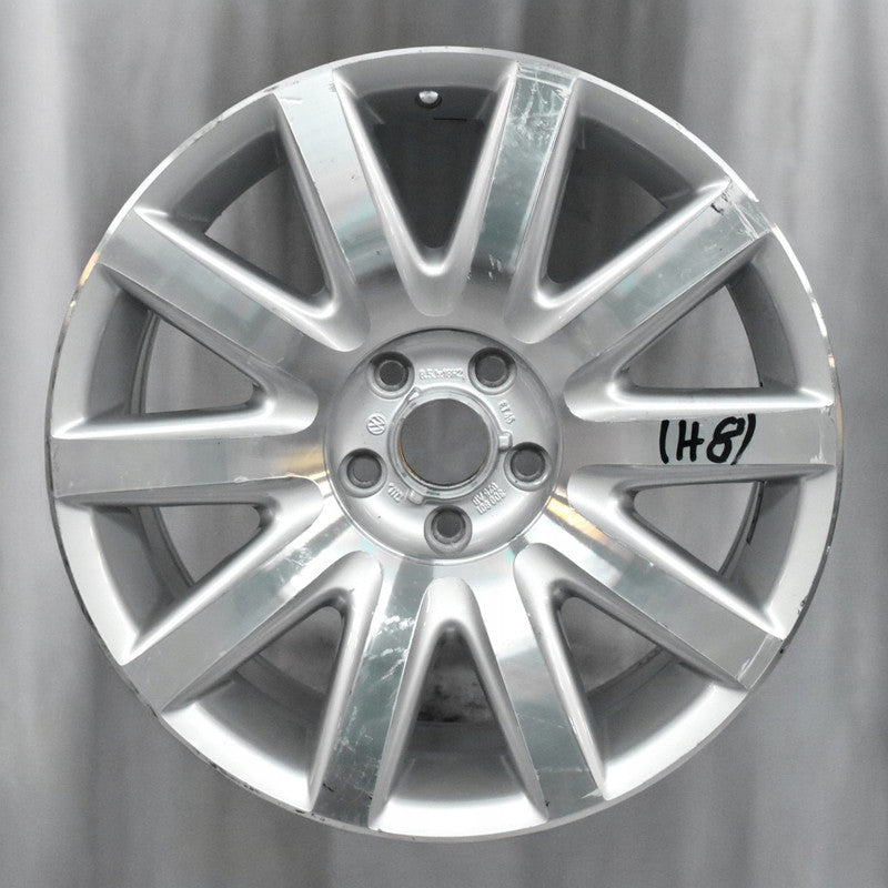 1x Alufelge 18 Zoll 8.5" 5x112 45ET Glanz Silber 3D0601025AB VW Phaeton