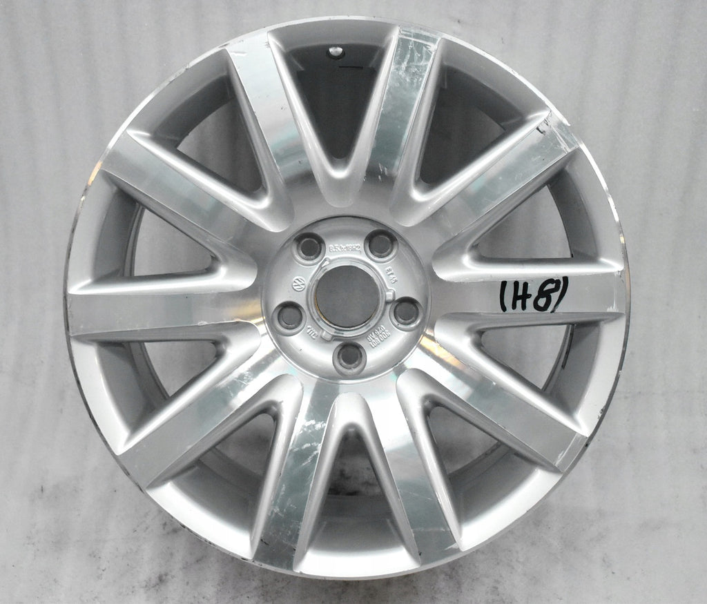 1x Alufelge 18 Zoll 8.5" 5x112 45ET Glanz Silber 3D0601025AB VW Phaeton