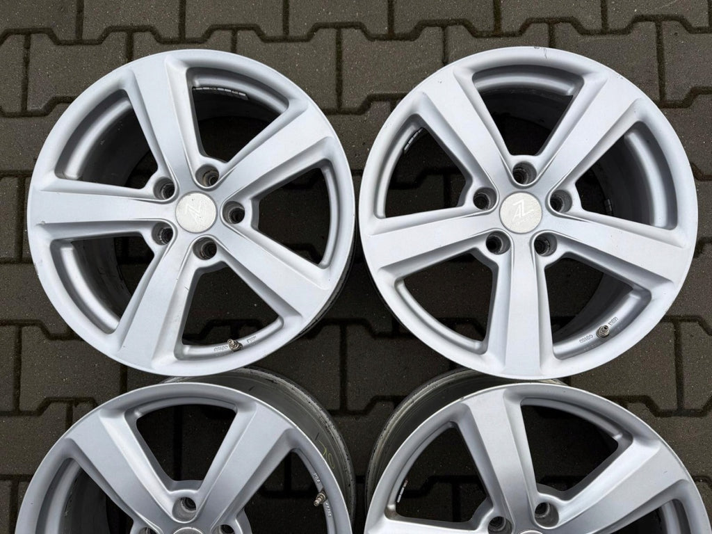 4x Alufelge 17 Zoll 7.5" 5x112 48ET Glanz Silber Audi A4 A3 Rim Wheel FEL2690395664mg